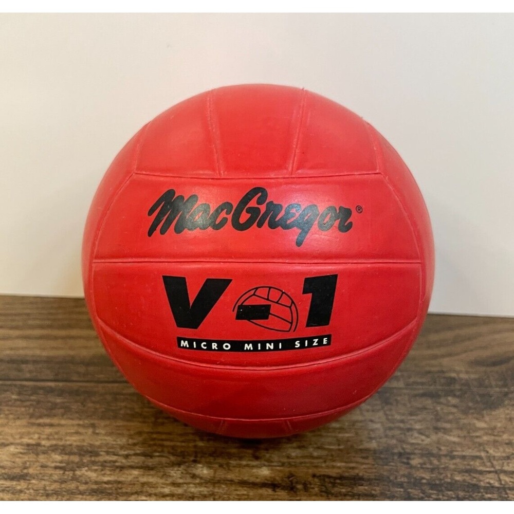 MacGregor Micro Mini Size Volleyball V-1 Red Sports Ball